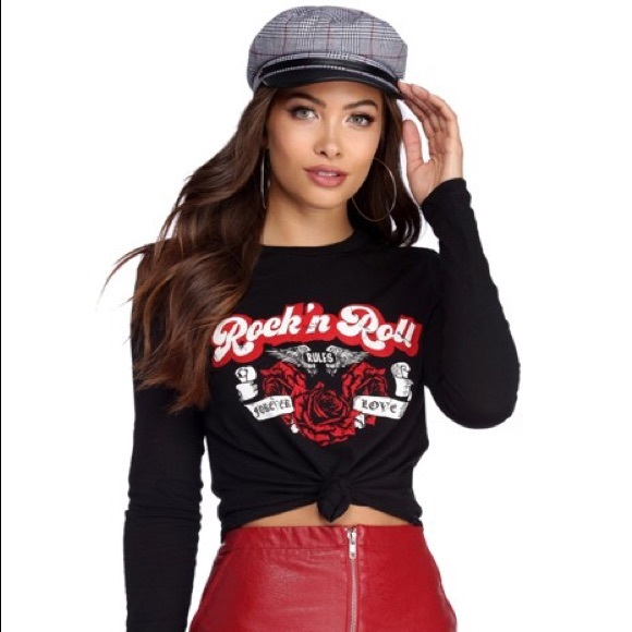 SALE! 💚NWT Windsor Rock n' Roll Crop Top - Picture 2 of 4